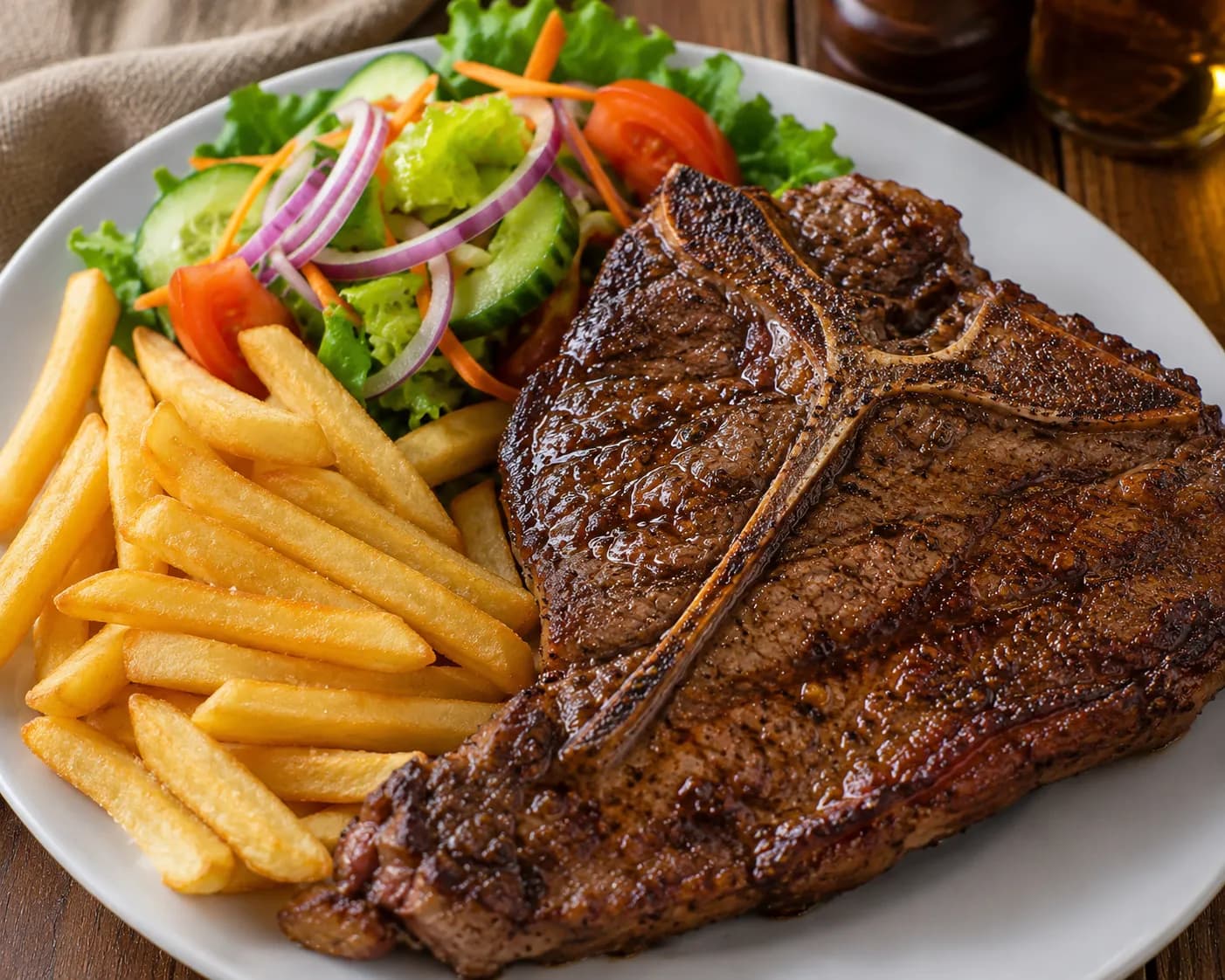 T-bone & chips