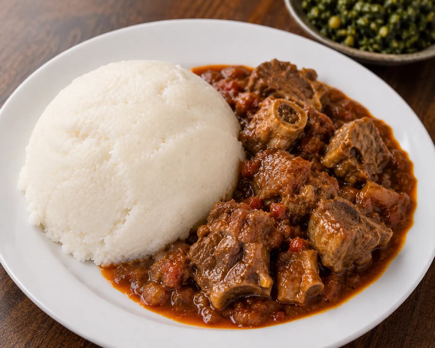 Sadza & beef stew